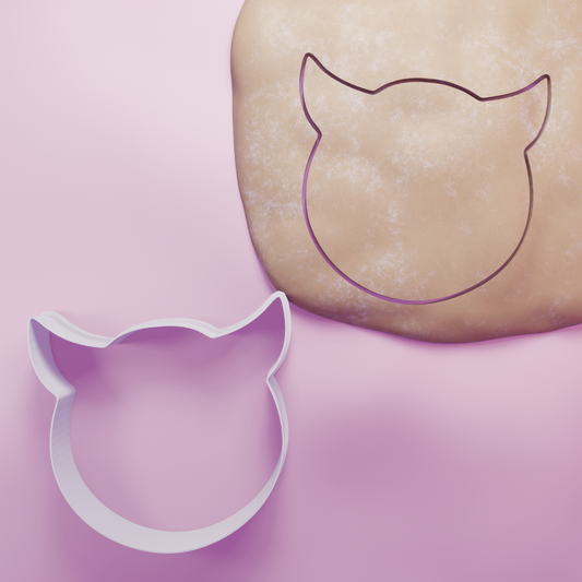 Devil Emoji Cookie Cutter Biscuit dough baking sugar cookie gingerbread