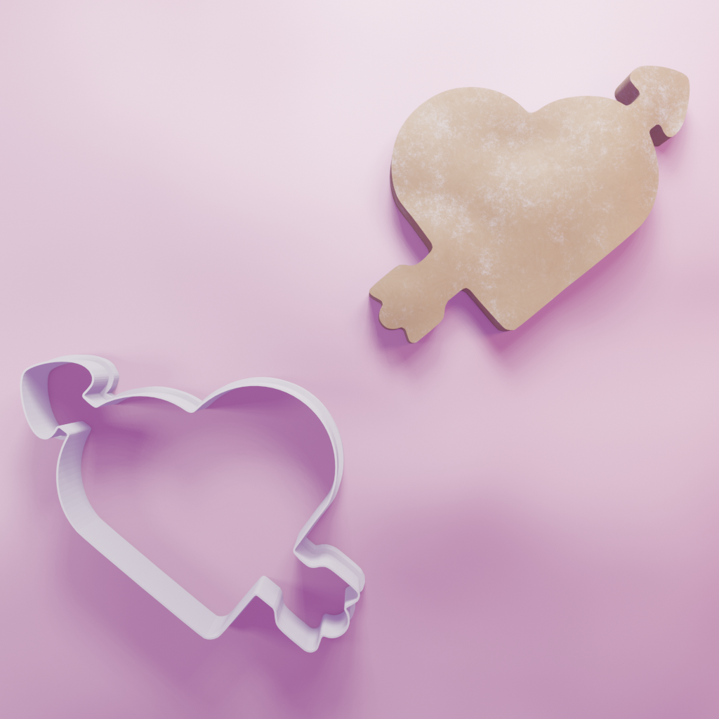 Heart Arrow Cookie Cutter Biscuit dough baking sugar cookie gingerbread