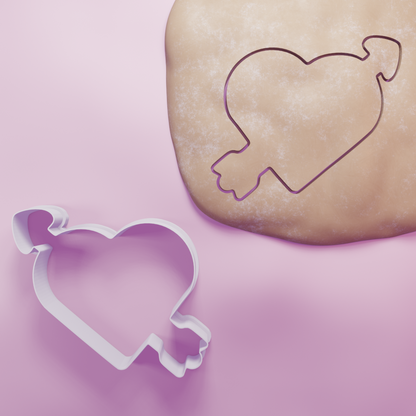 Heart Arrow Cookie Cutter Biscuit dough baking sugar cookie gingerbread