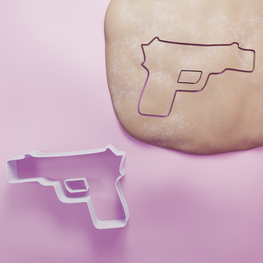 Police Gun Cookie Cutter Biscuit dough baking sugar cookie gingerbread