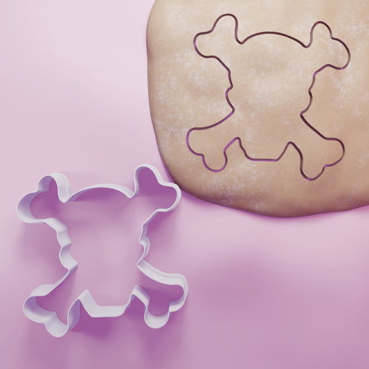 Skull and crossbones Cookie Cutter Biscuit dough baking sugar cookie gingerbread