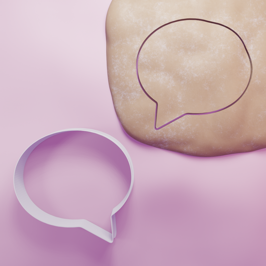 Speech Bubble Cookie Cutter Biscuit dough baking sugar cookie gingerbread